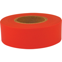Ruban de signalisation Sub-Zero, 1,2" la x 150' lo, Rouge fluorescent We Share Industrial Supply