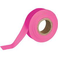 Ruban pour signalisation, 1,188" la x 150' lo, Rose fluorescent We Share Industrial Supply
