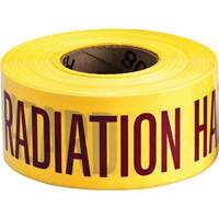 Ruban pour barricade, Anglais, 3" la x 1000' lo, 3 mils, Magenta/jaune We Share Industrial Supply