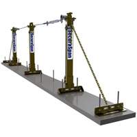 Syst&egrave;me de cordage de s&eacute;curit&eacute; horizontal pour boucle d'armature SecuraSpan We Share Industrial Supply