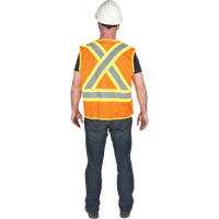 Veste de s&eacute;curit&eacute; d&eacute;tachable en cinq points de premi&egrave;re qualit&eacute;, Orange haute visibilit&eacute;, Grand/T-Grand, Polyester We Share Industrial Supply