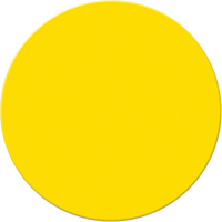 Marqueurs all&eacute;g&eacute;e/5S Armor Stripe, Cercle, 6" lo x 6" la, Jaune, Plastique We Share Industrial Supply
