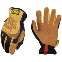 Fastfit&reg; Gloves, Small, Grain Leather Palm, Elastic Cuff We Share Industrial Supply