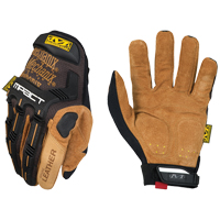 M-Pact&reg; Gloves, Small, Grain Leather Palm, Hook & Loop Cuff We Share Industrial Supply