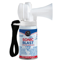 Mini avertisseur sonore Sonic Blast avec sangle &agrave; boucles et crochets We Share Industrial Supply