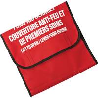 Couverture anti-feu avec sac de nylon Dynamic, Laine, 60" lo x 71" la We Share Industrial Supply