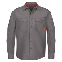 Chemises de travail IQ Endurance pour hommes, Petit, Gris We Share Industrial Supply