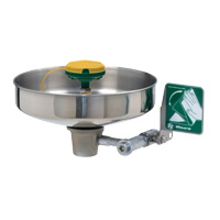 Poste de douche oculaire/faciale, Bol Acier inoxydable We Share Industrial Supply