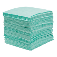 Premium Bonded Sorbent Pads, Hazmat, 15" x 18", 30 gal. Absorbancy We Share Industrial Supply