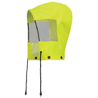 6037H Capuchon pour manteau de s&eacute;curit&eacute; imperm&eacute;able pour le contr&ocirc;le de la circulation, Jaune lime haute visibilit&eacute;, Polyester We Share Industrial Supply