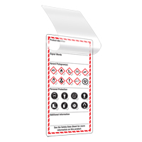 Self-Laminating Workplace Tags, Cardstock, 3" W x 6" H, English We Share Industrial Supply