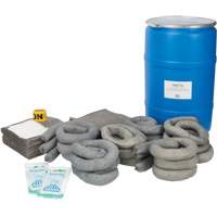 Trousse de lutte contre les d&eacute;versements, Universel, Baril, Absorbance de 55 gal. US We Share Industrial Supply