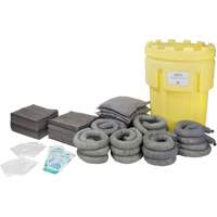 Trousse de lutte contre les d&eacute;versements, Universel, Baril de r&eacute;cup&eacute;ration, Absorbance de 95 gal. US We Share Industrial Supply
