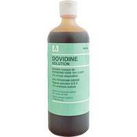 Povidone iod&eacute;e topique, Liquide, Antiseptique We Share Industrial Supply