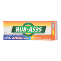 Soulagement chaleur Rub A535, Cr&egrave;me, Analg&eacute;sique We Share Industrial Supply
