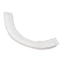 Pleated Bouffant Cap, Polypropylene, 19", White We Share Industrial Supply