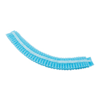 Pleated Bouffant Cap, Polypropylene, 21", Blue We Share Industrial Supply