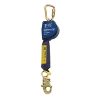 Cordage de s&eacute;curit&eacute; autor&eacute;tractable allong&eacute; Nano-Lok, 10', Polyester/Sangles, Pivotant We Share Industrial Supply