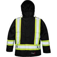 Manteau Journeyman, Polyester/Polyur&eacute;thane, Noir, Petit We Share Industrial Supply