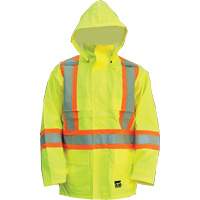Manteau Open Road, Polyester/Polyur&eacute;thane, Jaune lime haute visibilit&eacute;, Petit We Share Industrial Supply