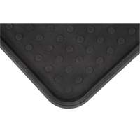 Boot Tray, Plastic, Black, 25" L x 14" W We Share Industrial Supply