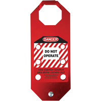 Stopout&reg; OSHA Danger Aluma-Tag Do Not Operate Hasp, Red We Share Industrial Supply