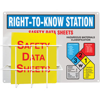 Basket-Style Aluminum Station, English, Binders Included We Share Industrial Supply