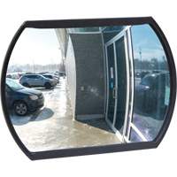 Roundtangular Convex Mirror with Bracket, 12" H x 18" W, Indoor/Outdoor We Share Industrial Supply