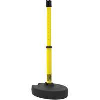 PLUS Barrier Post Set Receiver, 42" High, Yellow We Share Industrial Supply