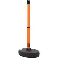 PLUS Barrier Post Set Receiver, 42" High, Orange We Share Industrial Supply