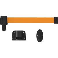 PLUS Wall Mount Barrier System, Plastic, Screw Mount, 15', Orange Tape We Share Industrial Supply