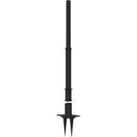 PLUS Barrier Posts, 42" High, Black We Share Industrial Supply