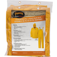 577 V&ecirc;tements imperm&eacute;ables 3 morceaux, Polyester/PVC, 5T-Grand, Jaune We Share Industrial Supply