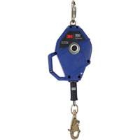 Cordage de s&eacute;curit&eacute; autor&eacute;tractable avec verrouillage intelligent, 30', Acier galvanis&eacute;, Pivotant We Share Industrial Supply