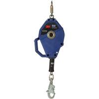 Cordage de s&eacute;curit&eacute; autor&eacute;tractable avec verrouillage intelligent, 30', Acier inoxydable, Pivotant We Share Industrial Supply