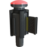 PLUS Barrier System Strobe Light Bracket & Red Strobe Light, Black We Share Industrial Supply