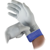 Gants d'examen bicolores LSE-104 Lifestar EC, Petit, Nitrile, 5,5-mil, Sans poudre, Blanc, Classe 2 We Share Industrial Supply