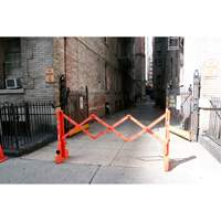 Barricade Multi-Gate, 43" h x 90" lo, Orange We Share Industrial Supply