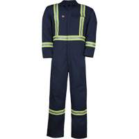 Westex UltraSoft&reg; Unlined Coveralls, Size Large (Tall), Navy Blue, 12.4 cal/cm2 We Share Industrial Supply