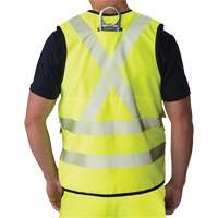 Veste antid&eacute;chirure pour arpenteur, Jaune lime haute visibilit&eacute;, Petit, Polyester We Share Industrial Supply