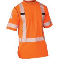 T-shirt &agrave; manches courtes haute visibilit&eacute; Polartec Power Grid, Polyester, Petit, Orange We Share Industrial Supply