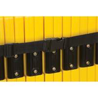 Barri&egrave;re mobile portative, 40" h x 13' lo, Jaune We Share Industrial Supply