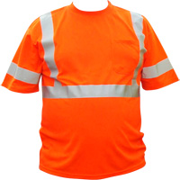 Chemise &agrave; manche courte haute visibilit&eacute;, Coton, 3T-Grand, Orange haute visibilit&eacute; We Share Industrial Supply