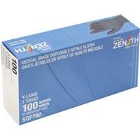 Puncture-Resistant Medical-Grade Disposable Gloves, X-Large, Nitrile, 5-mil, Powder-Free, Black, Class 2 We Share Industrial Supply