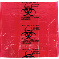 Dynamic Hazardous Waste Bags, Infectious Waste, 24" L x 24" W, 12 microns We Share Industrial Supply
