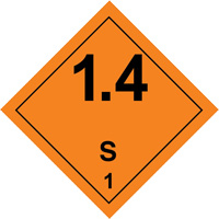 Hazardous Material Handling Labels, 4" L x 4" W, Black on Orange We Share Industrial Supply