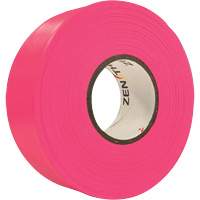 Ruban de signalisation, 1,1875" la x 164' lo, Rose fluorescent We Share Industrial Supply