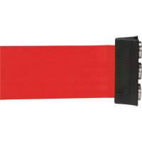 Cassette de ruban magn&eacute;tique pour barri&egrave;re de contr&ocirc;le des foules personnalis&eacute;e, 12', Ruban Rouge We Share Industrial Supply