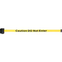 Cassette de ruban magn&eacute;tique pour barri&egrave;re de contr&ocirc;le des foules personnalis&eacute;e, Caution Do Not Enter, 7', Ruban Jaune We Share Industrial Supply