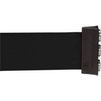 Cassette de ruban magn&eacute;tique pour barri&egrave;re de contr&ocirc;le des foules personnalis&eacute;e, 12', Ruban Noir We Share Industrial Supply